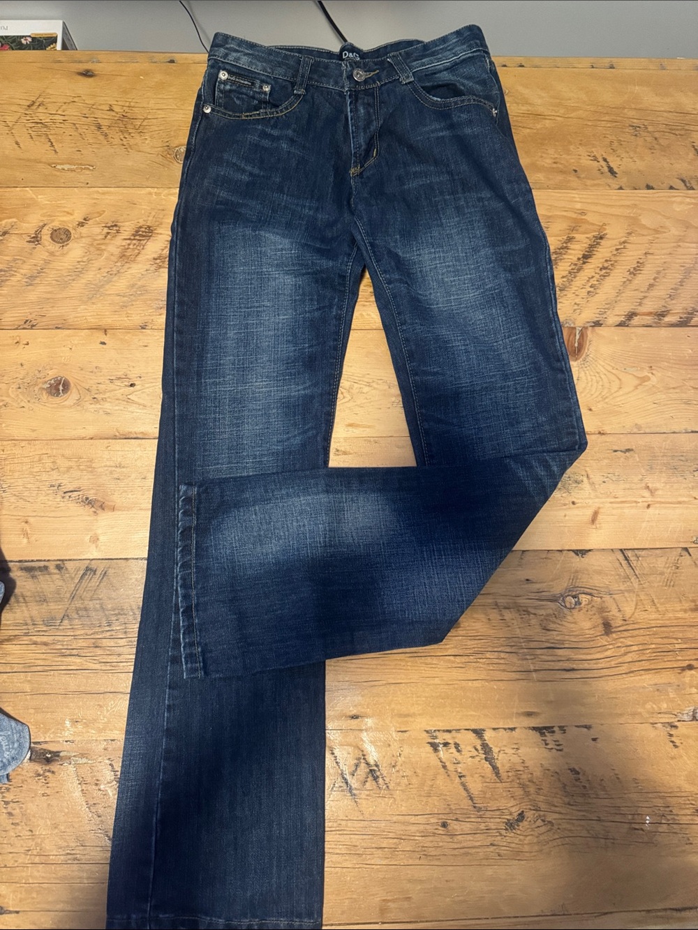 D&G women’s Dark Indigo flared Jeans